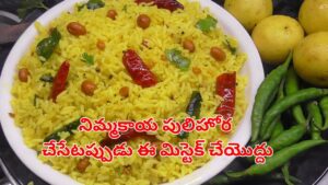 అందరూ చేసే మిస్టెక్ మీరు చేయొద్దు.. నిమ్మకాయ పులిహోర పుల్లంగా, కారంగా రావాలంటే.. సింపుల్‌గా ఇలా చేయండి..