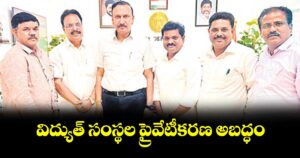 విద్యుత్ సంస్థలప్రైవేటీకరణ అబద్ధం : నవీన్ మిట్టల్
