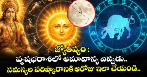 జ్యోతిష్యం :వృషభరాశిలో అమావాస్య ఎప్పుడు..సమస్యల పరిష్కారానికి ఆరోజు ఇలా చేయండి..