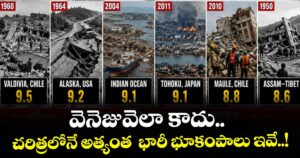 వెనెజువెలా కాదు.. చరిత్రలోనే అత్యంత  భారీ భూకంపాలు ఇవే..!