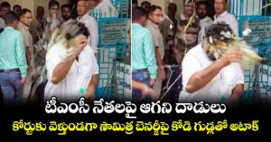 టీఎంసీ నేతలపై ఆగని దాడులు.. కోర్టుకు వెళ్తుండగా సౌమిత్ర బెనర్జీపై కోడి గుడ్లతో అటాక్