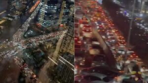 Hitech City Traffic : గంట వర్షం.. 3 గంటల నరకం..! హైదరాబాద్ ఐటీ హబ్‌ను ముంచేసిన భారీ వర్షం