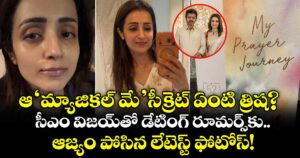 Trisha: ఆ 'మ్యాజికల్ మే' సీక్రెట్ ఏంటి త్రిష? సీఎం విజయ్‌తో డేటింగ్ రూమర్స్‌కు ఆజ్యం పోసిన లేటెస్ట్ ఫోటోస్!
