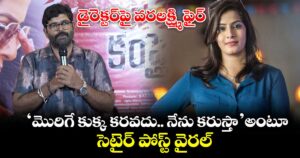 Varalaxmi Sarathkumar: డైరెక్టర్‌పై వరలక్ష్మి ఫైర్.. ‘మొరిగే కుక్క కరవదు.. నేను కరుస్తా’ అంటూ సెటైర్ పోస్ట్ వైరల్