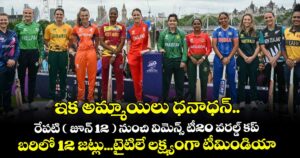 ఇక అమ్మాయిలు ధనాధన్.. రేపటి ( జూన్ 12 ) నుంచి విమెన్స్‌‌ టీ20 వరల్డ్‌‌ కప్‌‌..బరిలో 12 జట్లు...టైటిలే లక్ష్యంగా టీమిండియా