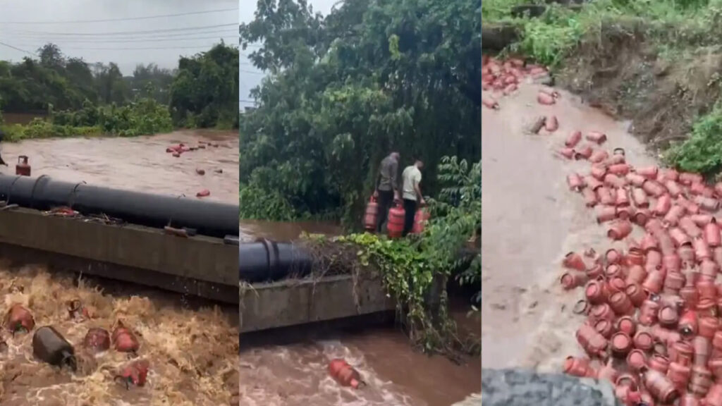 Video: పుష్ప సీన్‌ను మించి.. నదిలో వేల గ్యాస్ సిలిండర్లు.. ఎలా వచ్చాయో వీడియోలో చూడండి..