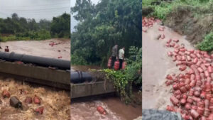 Video: పుష్ప సీన్‌ను మించి.. నదిలో వేల గ్యాస్ సిలిండర్లు.. ఎలా వచ్చాయో వీడియోలో చూడండి..