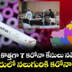 ఏపీలో కొత్తగా 7 కరోనా కేసులు నమోదు.. గుంటూరులో నలుగురికి కరోనా పాజిటివ్‌