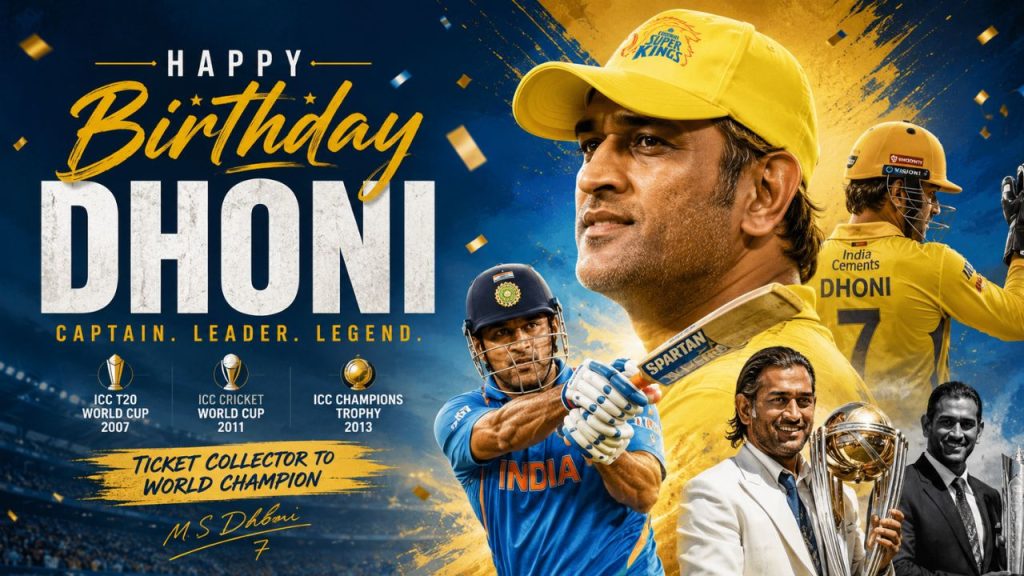 Happy Birthday Dhoni: 17,266 పరుగులు, 829 డిస్మిసల్స్, 3 ఐసీసీ ట్రోఫీస్.. భారత క్రికెట్⁭లో ధోని శకం ఇలా.!