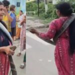 King Cobra Rescue: అమ్మబాబోయ్.. 10 అడుగుల రాచనాగుని చుట్టుకుని బయటకు వచ్చిన మహిళ (వీడియో)
