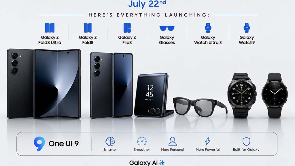Samsung Galaxy Unpacked 2026: సామ్ సంగ్ ఫోల్డబుల్ 5G ఫోన్లు, గెలాక్సీ వాచ్ 9, స్మార్ట్ గ్లాసెస్ లాంచ్ డేట్ ఫిక్స్..!