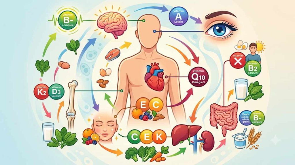 Vitamin Guide for Every Organ: మెదడు నుంచి ఎముకల వరకు.. ఏ అవయవానికి ఏ విటమిన్ కీలకం..?