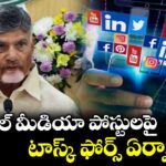 సోషల్ మీడియా పోస్టులపై టాస్క్ ఫోర్స్ ఏర్పాటు : సీఎం చంద్రబాబు