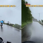 Viral Video: యముడి నుంచి ఫోన్.. కనెక్ట్ కాకపోవడంతో బతికిపోయిన బైకర్.. వీడియో చూస్తే..