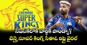 సీఎస్‌కేలోకి హార్దిక్ పాండ్యా?.. చెన్నై సూపర్ కింగ్స్ సీఈఓ రిప్లై వైరల్