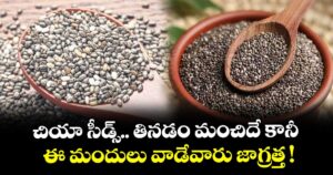 చియా సీడ్స్.. తినడం మంచిదే కానీ.. ఈ మందులు వాడేవారు జాగ్రత్త !