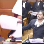సుప్రీంకోర్టులో ఊహించని ఘటన.. జడ్జిలపైకి పేపర్లు విసిరి, దుర్భాషలాడిన పిటిషనర్..!
