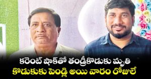 హసన్ పర్తి: కరెంట్‌‌‌‌ షాక్‌‌‌‌తో తండ్రీకొడుకు మృతి...కొడుకుకు పెండ్లి అయి వారం రోజులే
