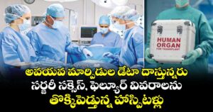 అవయవ మార్పిడుల డేటా దాస్తున్నరు... సర్జరీ సక్సెస్, ఫెల్యూర్ వివరాలను తొక్కిపెడ్తున్న హాస్పిటళ్లు....