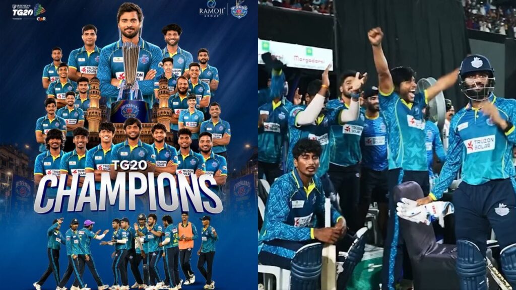 Hyderabad e Champions: ఖమ్మంపై ఘన విజయం.. తొలి టీజీ20 ట్రోఫీ పట్టేసిన హైదరాబాద్..!