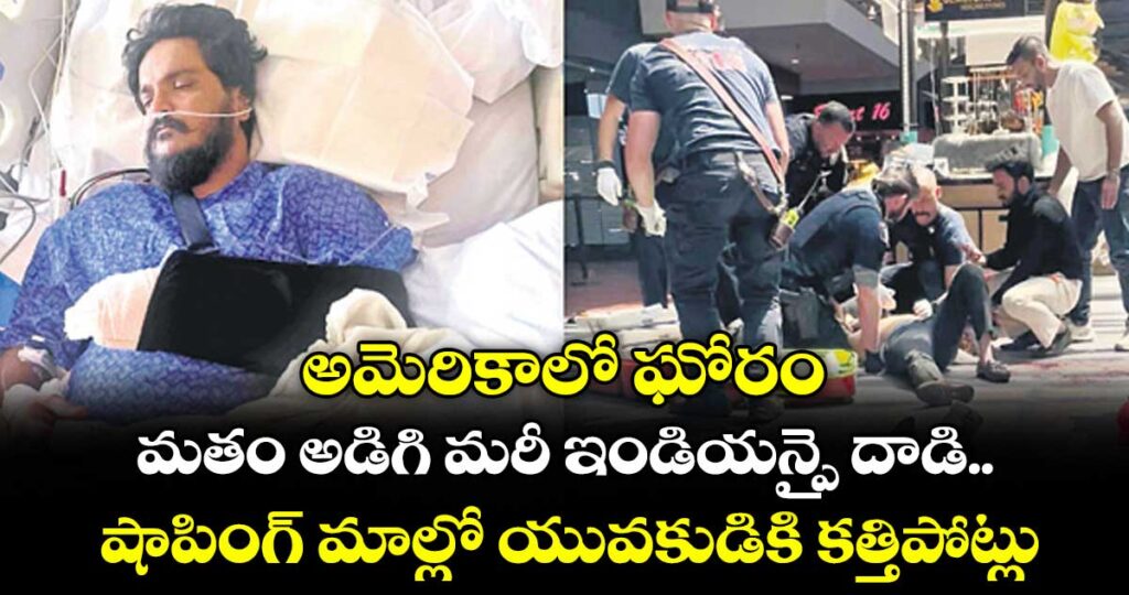 అమెరికాలో ఘోరం.. మతం అడిగి మరీ ఇండియన్పై దాడి..షాపింగ్ మాల్లో యువకుడికి కత్తిపోట్లు