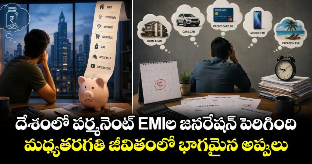 దేశంలో పర్మనెంట్ EMIల జనరేషన్ పెరిగింది.. మధ్యతరగతి జీవితంలో భాగమైన అప్పులు