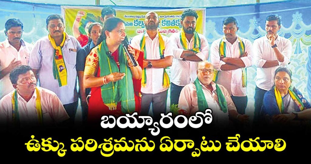 బయ్యారంలో ఉక్కు పరిశ్రమను ఏర్పాటు చేయాలి :  టీఆర్‌‌‌‌ఎస్‌‌ అధ్యక్షురాలు కె.కవిత