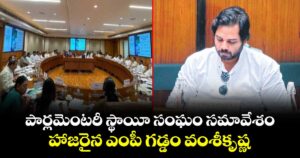 పార్లమెంటరీ స్థాయీ సంఘం సమావేశం...హాజరైన ఎంపీ గడ్డం వంశీకృష్ణ