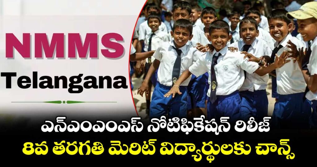 ఎన్ఎంఎంఎస్ నోటిఫికేషన్ రిలీజ్..8వ తరగతి మెరిట్ విద్యార్థులకు చాన్స్ 