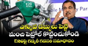 ఎక్కువ డబ్బులు పెట్టి మంచి పెట్రోల్ కొట్టించుకోండి : E20పై గడ్కరీ గడసరి సమాధానం