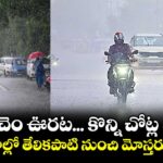 కొంచెం ఊరట... కొన్ని చోట్ల వాన..పలు జిల్లాల్లో తేలికపాటి నుంచి మోస్తరు వర్షాలు