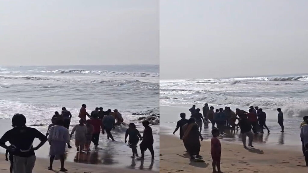 RK Beach: సరదాగా వైజాగ్ వెళ్లిన జగిత్యాల కుటుంబం.. ఆర్కే బీచ్‌లో తృటిలో తప్పిన ఘోర ప్రమాదం!