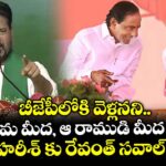 బీజేపీలోకి వెళ్లనని..మీ మామ మీద, ఆ రాముడి మీద  ఒట్టెయ్..హరీశ్ కు రేవంత్ సవాల్