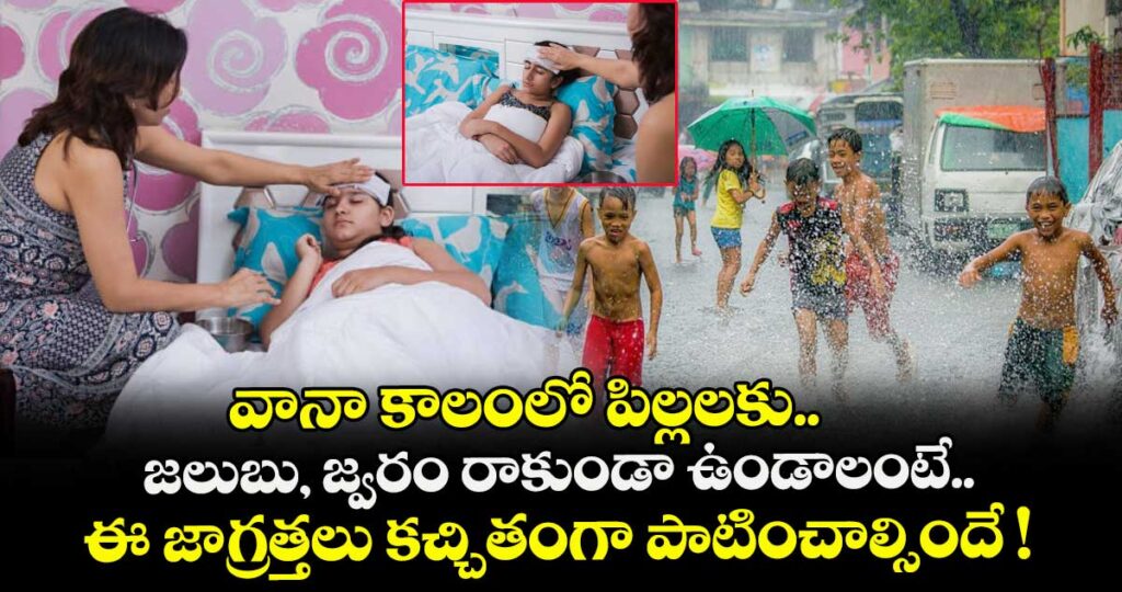 వానా కాలంలో పిల్లలకు జలుబు, జ్వరం రాకుండా ఉండాలంటే.. ఈ జాగ్రత్తలు కచ్చితంగా పాటించాల్సిందే !